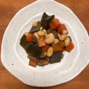 大豆と昆布の煮物